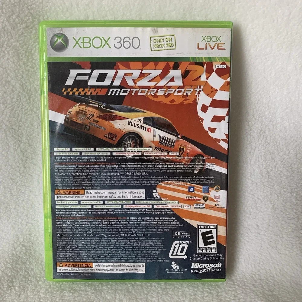 Marvel Ultimate Alliance Xbox 360 CIB & Forza Motorsport 2 Complete w/ Manual